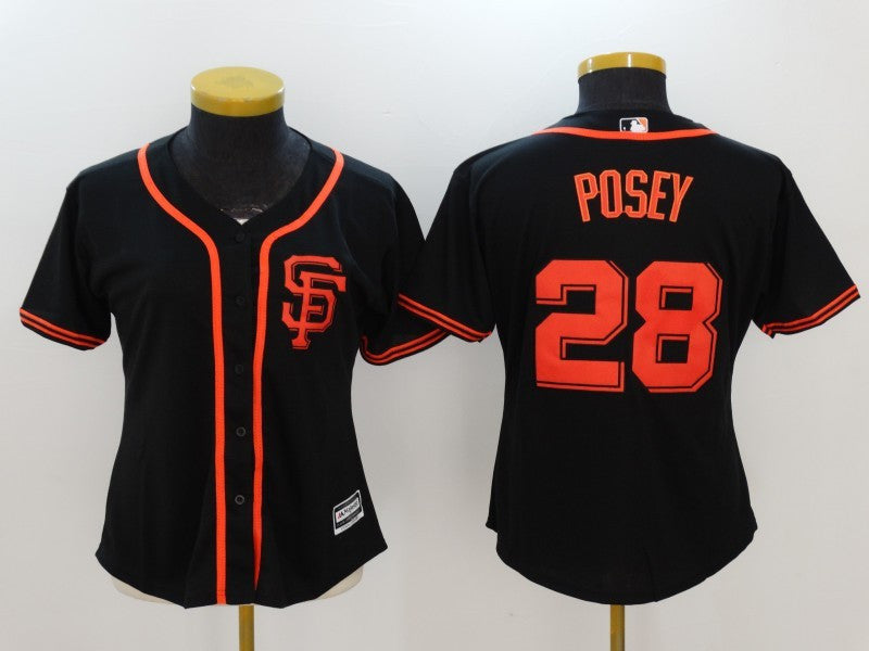 Buster Posey San Francisco Giants black jersey