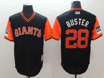 Buster Posey Buster San Francisco Giants black Authentic jersey