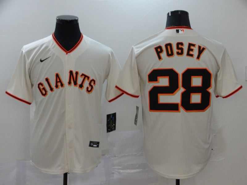 Buster Posey San Francisco Giants cream jersey