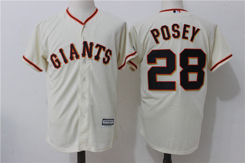 Buster Posey San Francisco Giants cream Alternate jersey