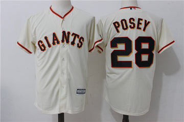 Buster Posey San Francisco Giants cream Alternate jersey
