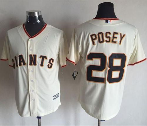 Buster Posey San Francisco Giants cream jersey
