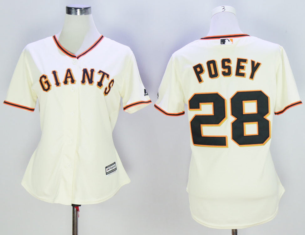 Buster Posey San Francisco Giants cream jersey