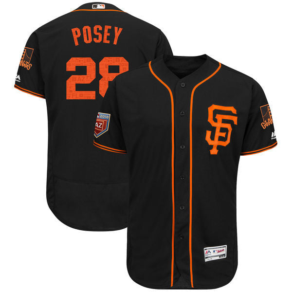 Buster Posey San Francisco Giants gray Road jersey
