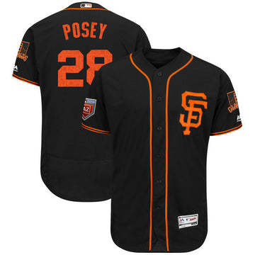 Buster Posey San Francisco Giants gray Road jersey