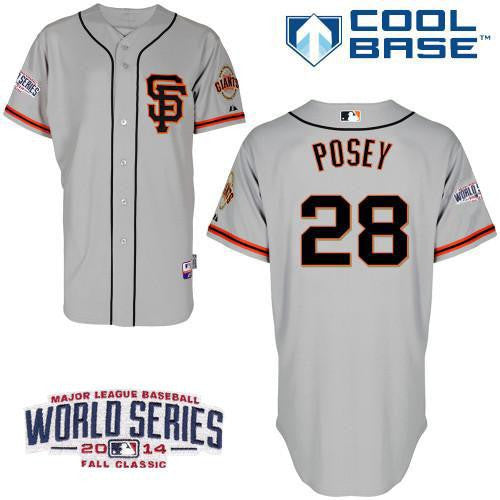 Buster Posey San Francisco Giants grey Road jersey