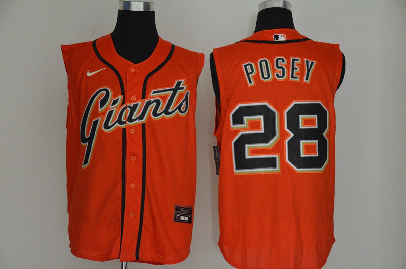 Buster Posey San Francisco Giants orange jersey
