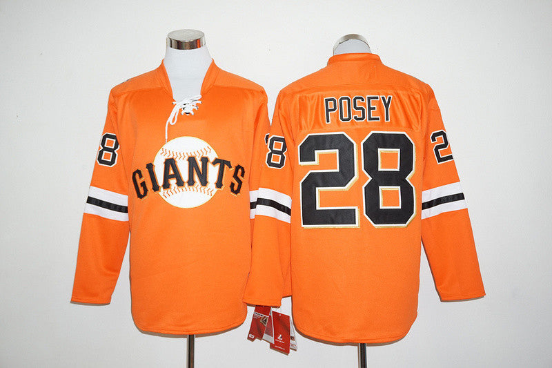 Buster Posey San Francisco Giants orange jersey