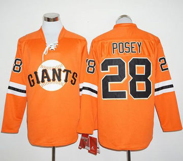 Buster Posey San Francisco Giants orange jersey