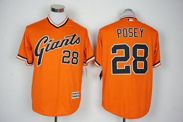 Buster Posey San Francisco Giants orange jersey