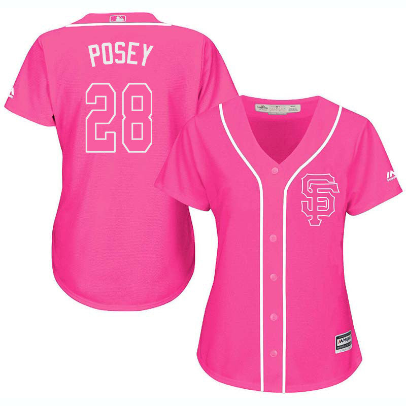 Buster Posey San Francisco Giants pink jersey