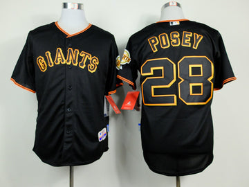 Posey San Francisco Giants black jersey