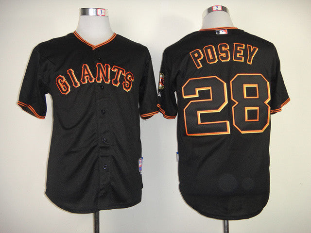 Posey San Francisco Giants black jersey