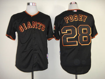 Posey San Francisco Giants black jersey