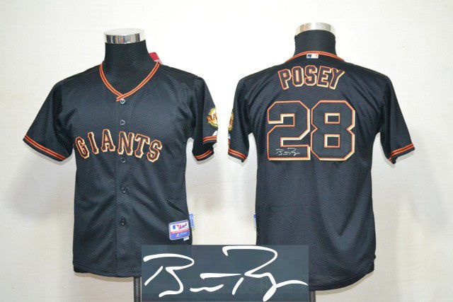 Posey San Francisco Giants black jersey