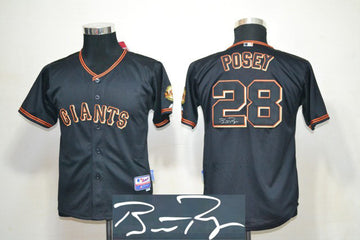 Posey San Francisco Giants black jersey