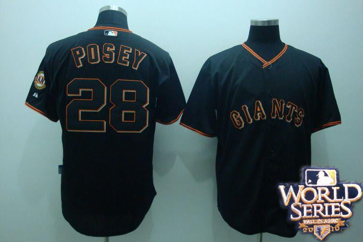 Posey San Francisco Giants black jersey