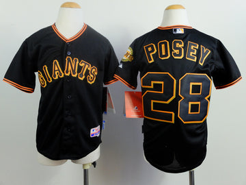 Posey San Francisco Giants black jersey