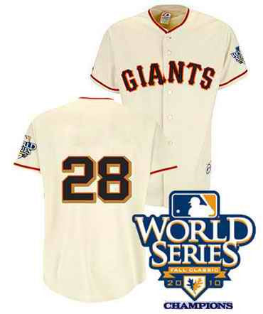 Posey San Francisco Giants cream jersey