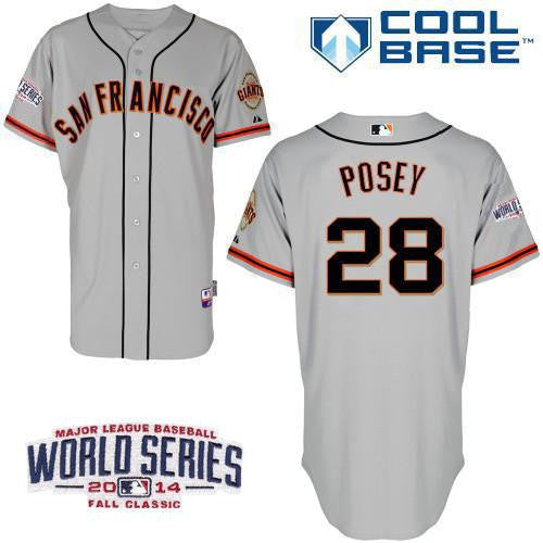 Posey San Francisco Giants grey Road jersey