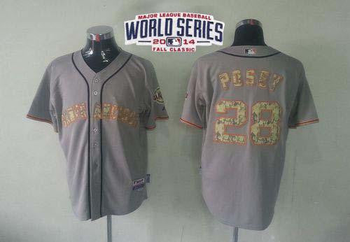 Posey San Francisco Giants grey jersey