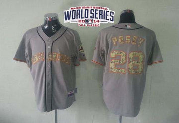 Posey San Francisco Giants grey jersey