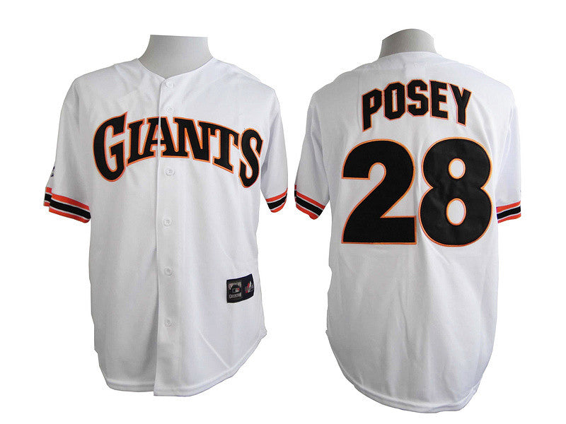Posey San Francisco Giants white jersey