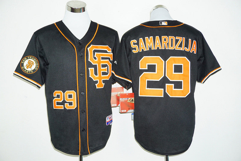 Jeff Samardzija San Francisco Giants black jersey