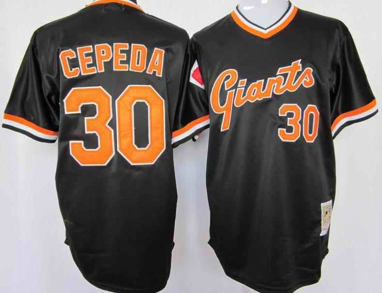 Cepeda San Francisco Giants black jersey