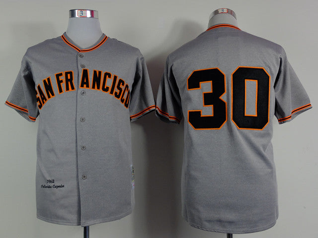 Cepeda San Francisco Giants grey jersey