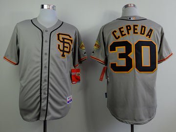 Cepeda San Francisco Giants grey Road jersey