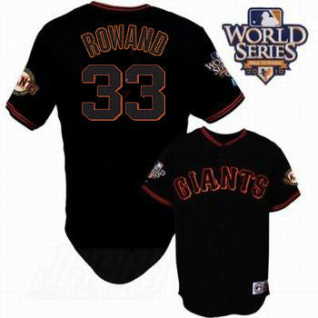 Aaron Rowand Cool Base San Francisco Giants black jersey