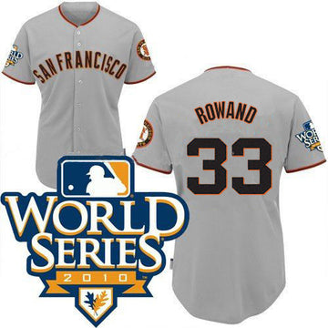Aaron Rowand Cool Base San Francisco Giants grey jersey