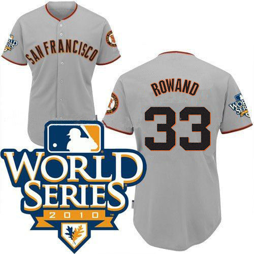 Aaron Rowand Cool Base San Francisco Giants grey jersey