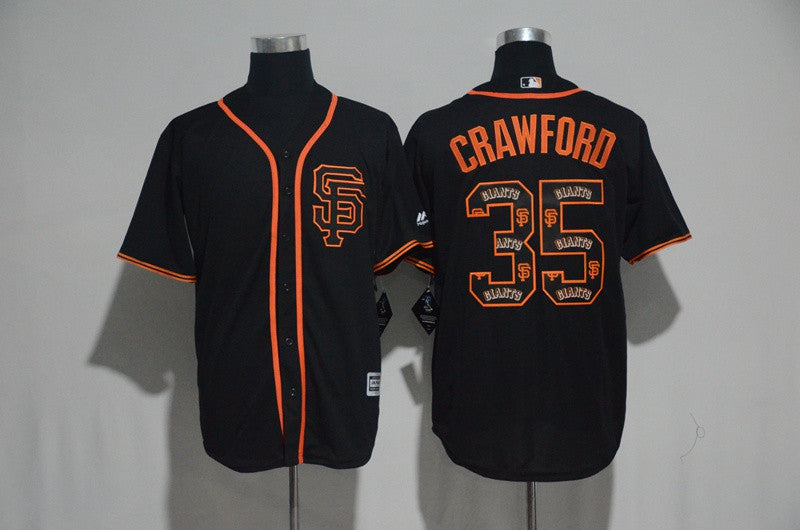 Brandon Crawford San Francisco Giants black jersey