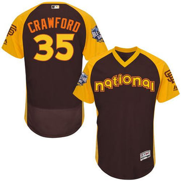 Giants Brandon Crawford National League All-Star brown All-Star jersey