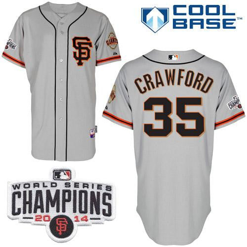Brandon Crawford San Francisco Giants grey Road jersey