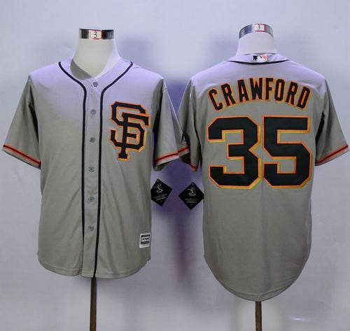 Brandon Crawford San Francisco Giants grey Road jersey