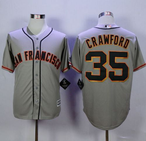 Brandon Crawford San Francisco Giants grey Road jersey
