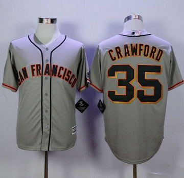 Brandon Crawford San Francisco Giants grey Road jersey