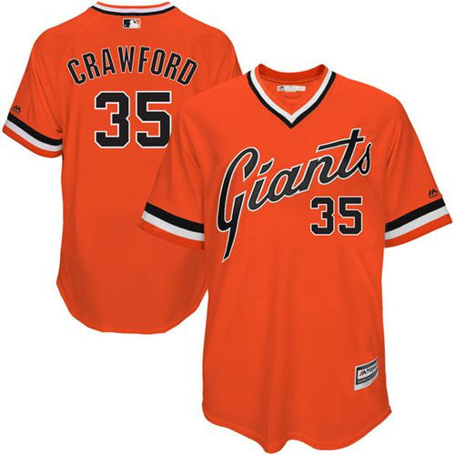 Brandon Crawford San Francisco Giants orange jersey