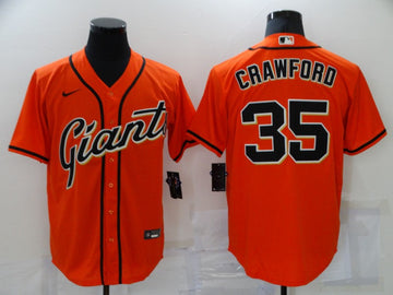 Brandon Crawford San Francisco Giants orange jersey