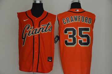 Brandon Crawford San Francisco Giants orange jersey