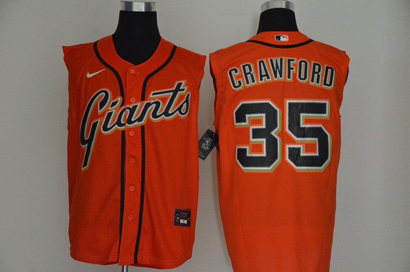 Brandon Crawford San Francisco Giants orange jersey