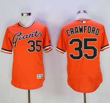 Brandon Crawford San Francisco Giants orange Authentic jersey