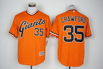 Brandon Crawford San Francisco Giants orange jersey