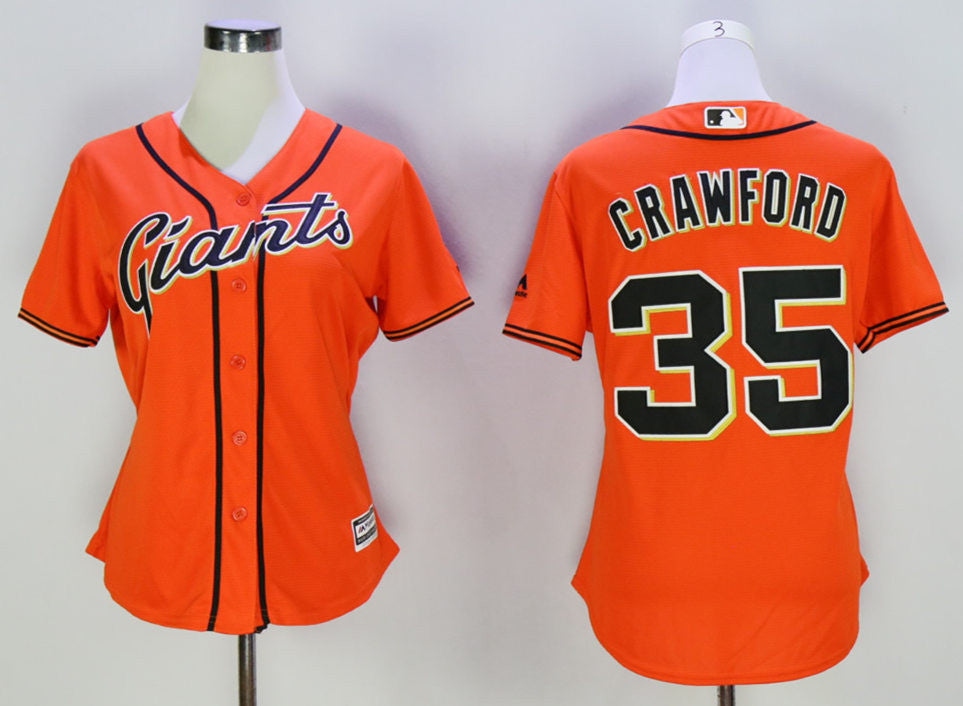 Brandon Crawford San Francisco Giants orange jersey