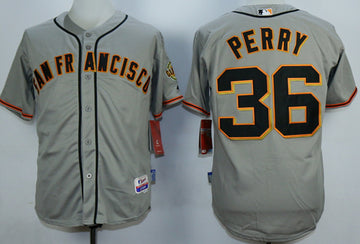 Gaylord Perry San Francisco Giants grey jersey