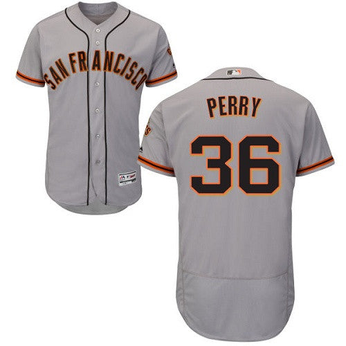 Steve Perry San Francisco Giants gray jersey