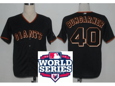Bumgarner San Francisco Giants black jersey